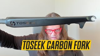 Toseek carbon fork first look review from aliexpress.