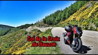 Col de la Croix de Bauzon, France on a BMW S1000R 23/06/2018