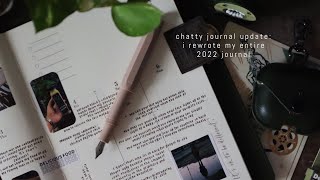 2022 JOURNAL DO-OVER | I rewrote my entries from the Nothing Planner to the Thinking of You Book!