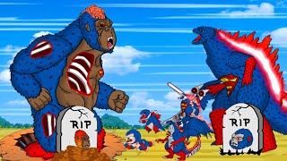 Rescue SUPERHERO All Family GODZILLA & DINOSAURE, SUPERMAN, KONG : Back from the Dead SECRET - FUNNY