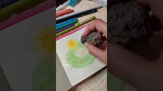 little watercolor cactus