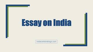 Essay on india