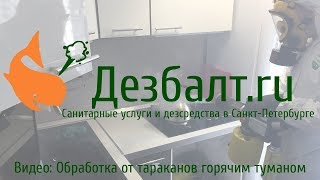 Обработка от тараканов горячим туманом