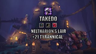 WoW Ret Paladin Mythic+ 10.1.0 POV | +21 Neltharion's Lair | Tyrannical | Dragonflight Season 2