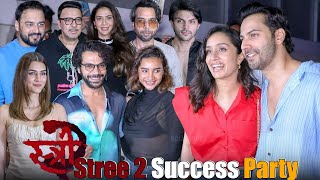 Shraddha Kapoor, Varun Dhawan, Rajkumar Rao, Kriti Senon At Success Party Of Stree 2