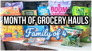 AUGUST MONTH OF GROCERIES | Grocery Shopping for a Family of 4