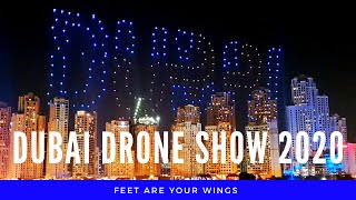 Amazing Dubai Drone Show | Dubai Shopping Festival | 2020 | JBR | Bluewaters | DSF | The Beach