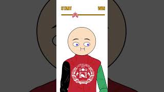 Afghanistan and USA Hold their Breath  #countryballs #countryhumans  #shorts #breathhold #10million