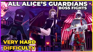 Persona 5 Strikers - All Alice's Guardians Boss Fights (Very Hard Difficulty)