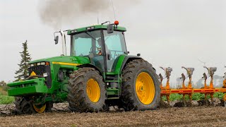 Ploughing and Drilling | John Deere 8400 w/ open pipe | Pure Sound | Goense Farms