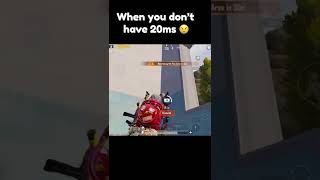 When you don’t have 20ms | PUBG #shorts #pubgmobile #bgmi