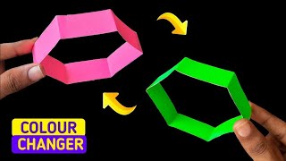 Colour Changing Magic toy, how to make paper magic toy, Easy magic trick