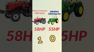 Massey Ferguson 9500 Smart Vs John Deere 5310 Gear Pro Short Comperison 😃😃😃😃😃 #shorts