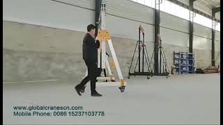 sample testing video of Aluminum Portable Gantry Crane