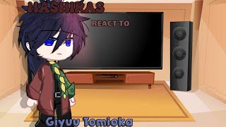 Hashiras React to Giyuu Tomioka // kny // Gacha React //