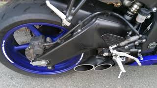 Yamaha R6 RJ15 custom exhaust