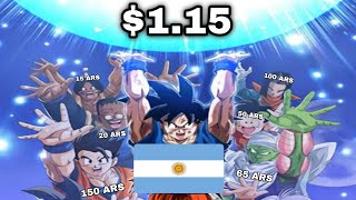 ARGENTINOS USANDO TODO SU PODER PARA LLEGAR A 2 DOLARES