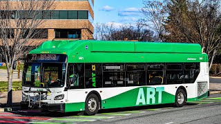 Arlington Transit (ART) Brand New! 2022 New Flyer Xcelsior XN40 #5401 on Route 77 Shrlington