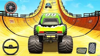 Monster Truck Mega Ramp Impossible Races : Android Gameplay