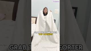 How to use a comforter cover/ Duvet Cover for a Comforter/ Duvet #bedroom