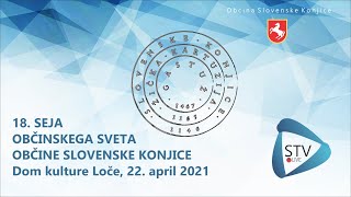 STV LIVE "18. SEJA OBČINSKEGA SVETA SLOVENSKE KONJICE"