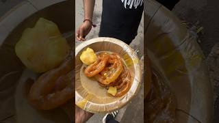 Aloo subji + jalebi # combination Bharatpur, Mathura, Agra Peaple now thi is tasty #jalebi #shorts