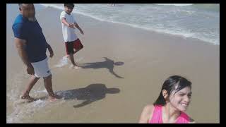 jugando en el mar mi niña disfrutando del mar playa miramar 07 cesardron dron Tamaulipas