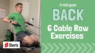 6 cable row back exercises on the Total Gym FIT #shorts #totalgym