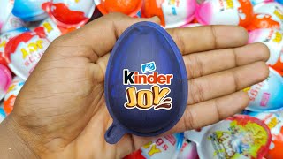 Blue Yummy Kinder Surprise Egg Toys Opening - A Lot Of Kinder Joy Chocolate ASMR 😋 Surprise #02