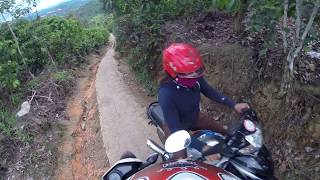 Offroad way to temple in Vietnam