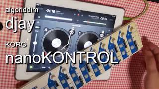 SCRATCH - djay with KORG nanoKONTROL as a crossfader