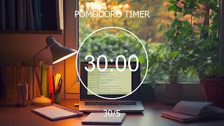 30/5 Pomodoro Lofi 🌿 Autumn Rain Deep Focus Study/Work Concentration [chill lo-fi hip hop beats]