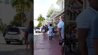 【4K】Walk in Ocean Drive | USA 🇺🇸 Florida, Miami Beach in 4K #shorts Part 18