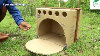 Piège à lapin simple - Technique de construction d'un piège à lapin facile à l'aide d'un panier