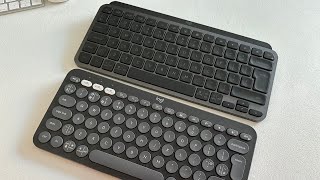 Logitech Pebble Keys 2 K380s Tonal Graphite & Logitech MX Keys Mini Graphite: Portable Keyboards