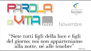 Parola di Vita Novembre 2023