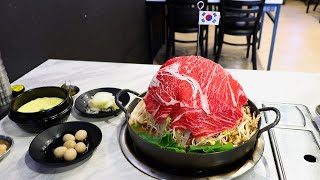 비주얼에 반한다! 산더미만큼 쌓아주는 물갈비라고?  | giant beef soup, mulgalbi / Korean street food