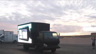 Las Vegas rental billboard truck full color