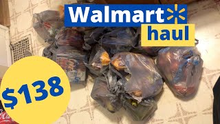 $138 Walmart Grocery Haul For A Family of Four