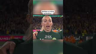 Matilda’s v Ireland - Lip Reading Part 1 😂🤣 #australia #worldcup #comedy