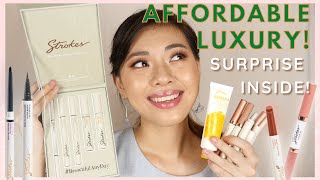 MUST TRY THIS BRAND!! Strokes Beauty Lab Brow Artist, Click Sticks Try On First Impressions Review!