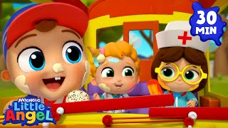 Wheels on the Yellow Bus! | Baby John’s Playtime Songs & Nursery Rhymes | Little Angel