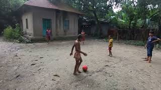 Football penalty by children