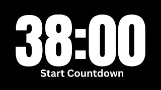 38 Minute Timer │ Countdown Timer 38 Minutes │ Silent Timer