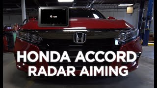 2018 Honda Accord Radar Aiming with G-scan3