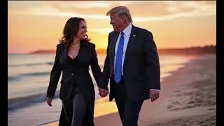 Someone Made A Donald Trump & Kamala Harris AI Love Video!#ai #trump #kamalaharris