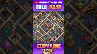 TOP 10 TH16 CWL & LEGEND PUSH BASE LINK GDH P 5 #clashofclans  #shortsfeed  #shorts  #short