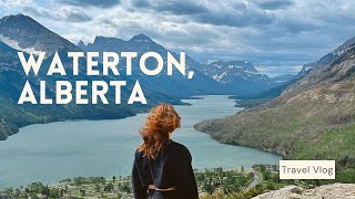 TRAVEL VLOG: I hiked to the top of a MOUNTAIN - Waterton Alberta, The HAUNTED Prince of Wales Hotel