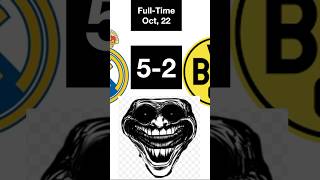 Real Madrid Comeback🥶💀 #shorts #realmadrid #trollface #comeback #borrusiadortmund