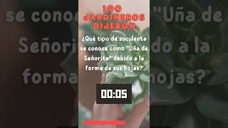 Pregunta muy difícil #100JardinerosDijeron #plantas #suculentas #cactus #trivia #jardin